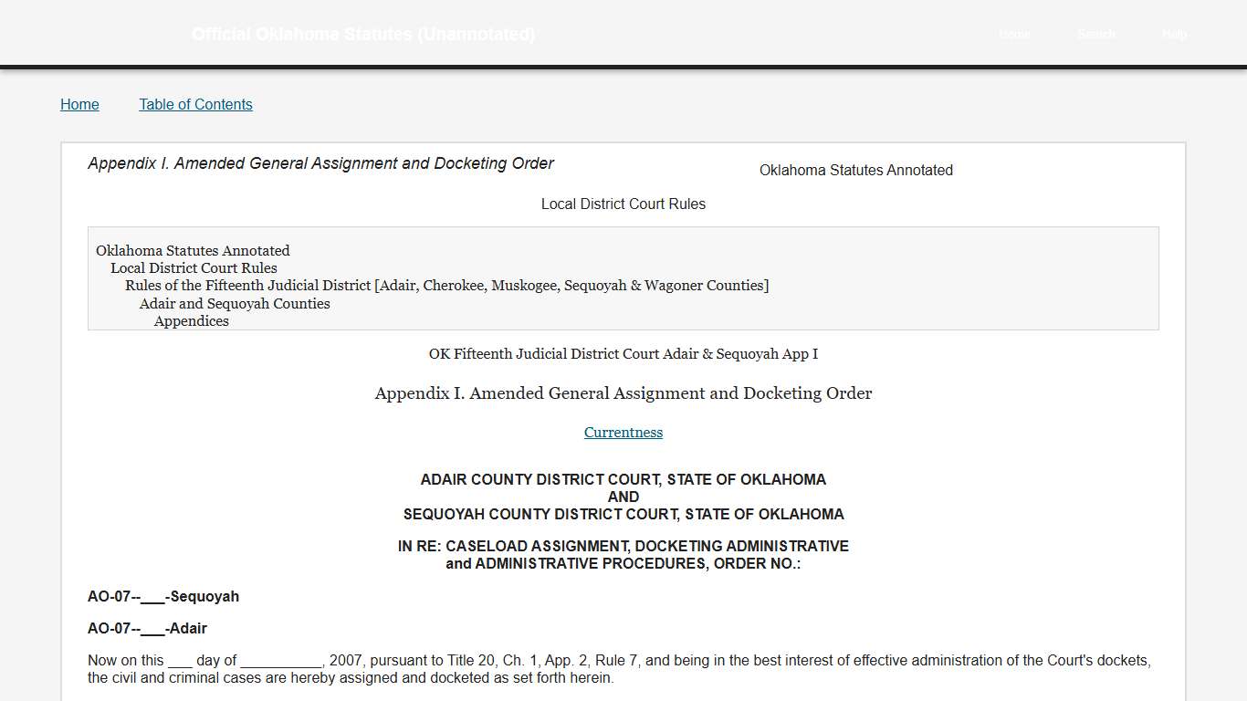 View Document - Official Oklahoma Statutes (Unannotated)